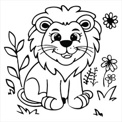 coloring page  vector  illustration 