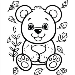 coloring page  vector  illustration 