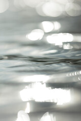 Close-up of sunlight reflecting on rippling water