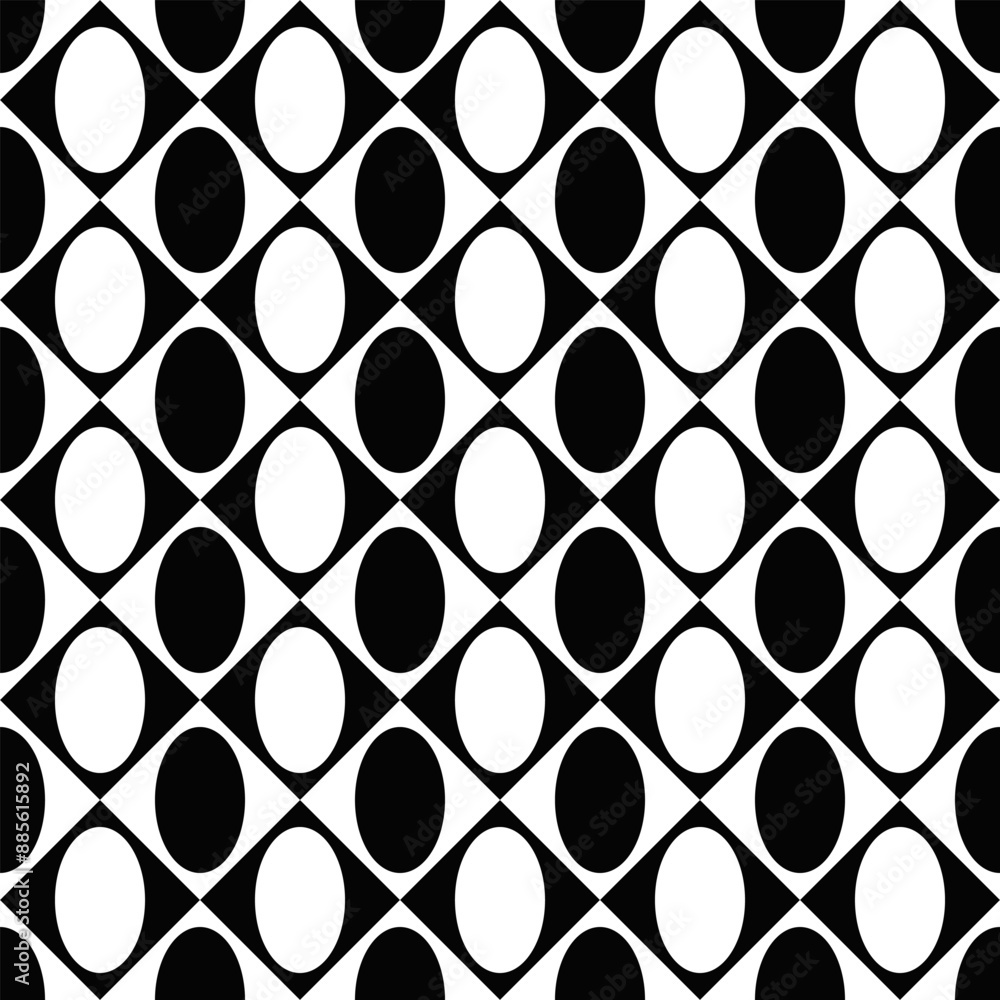 Poster geometric ellipse pattern background - abstract vector graphic design with ellipses