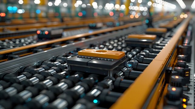 Manufacturing robots assembling machinery precise control systems in industrial plants