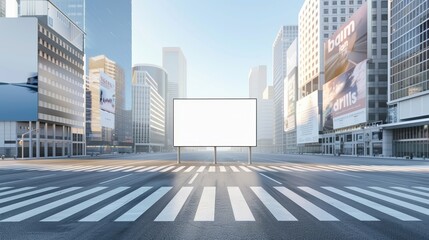 Obraz premium A highway with a bridge over it and a city in the background