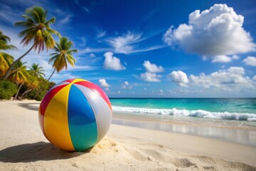 Obraz premium The ball on the beach