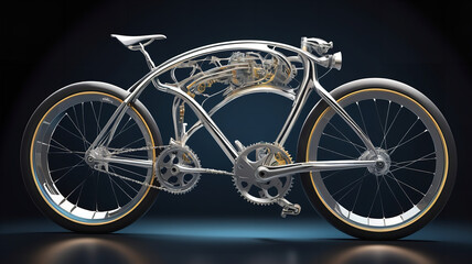 Fototapeta premium Bicycle vector art design concept