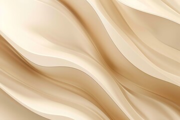 Obraz premium Abstract wavy beige background with smooth curves and flowing lines