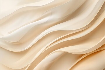 Obraz premium Abstract wavy beige background with smooth curves and flowing lines