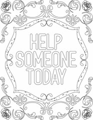 Printable floral coloring page for kids and adults with affirmation words for self talk and self care. it helps to succeed and struggle against life to enjoy the tough journey
