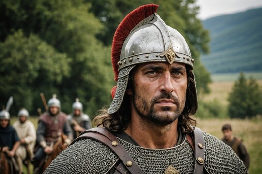 portrait of Visigothic Warrior - Late Antiquity, Europe