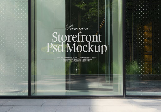 Front View Storefront Mockup