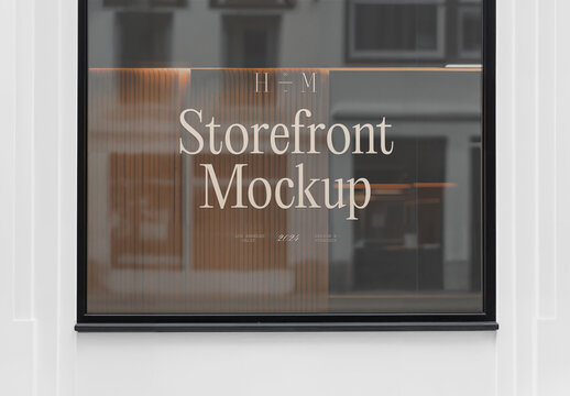 Front view Window Mockup