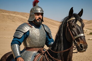 portrait of Persian Cataphract - Ancient to Medieval Era, Persia
