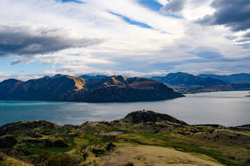 Fototapeta premium lake and mountains in New Zealand