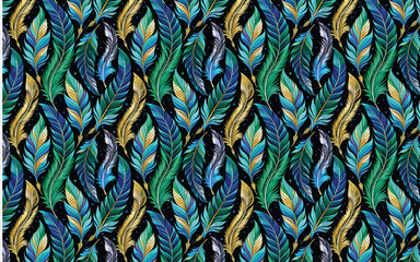 pattern of elegant feathers design