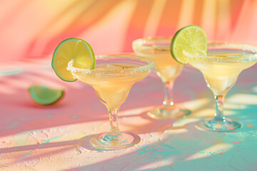 holidays, tropic, summer mood, cocktail, pastel