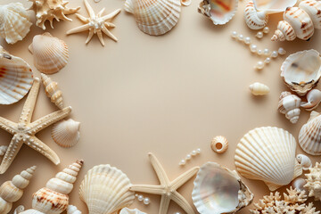 shells and sand frame