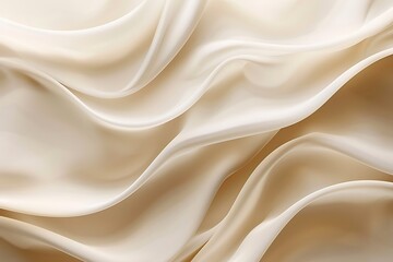 Obraz premium Abstract wavy beige background with smooth curves and flowing lines