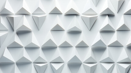 White Triangles on White Background, Abstract Image, Texture, Pattern Background, Wallpaper, Smartphone Cover and Screen, Cell Phone, Computer, Laptop, 9:16 and 16:9 Format