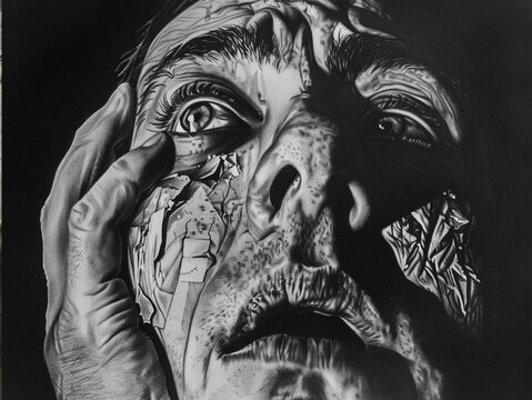 An ultra-calistic drawing by a talented artist for whom the stage is life.