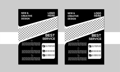  a bundle of 2 templates of different colors a4 flyer template,creative corporate& modern business flyer template,marketing,promotion,advertise, publication, cover page.
