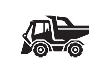 construction site vehicle silhouette