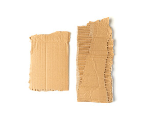 Cardboard Pieces Textured Background, Carton Piece with Copy Space, Ripped Kraft Paper Wallpaper