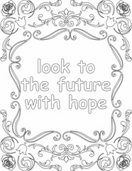 Printable floral coloring page for kids and adults with affirmation words for self talk and self care. it helps to succeed and struggle against life to enjoy the tough journey
