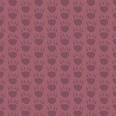 Dinosaur seamless pattern footprint tracks. Minimal color background. Dinosaur footprint seamless pattern perfect for textile, wrap and wallpaper and design.