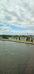 clouds over the river