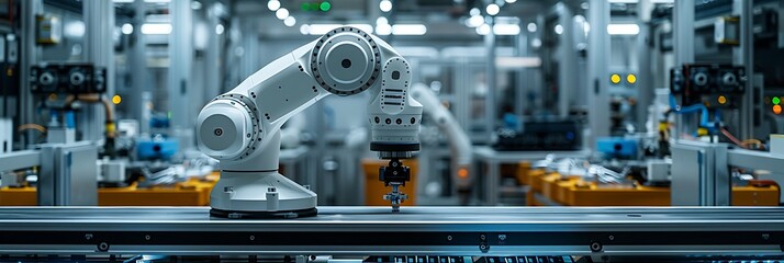 Manufacturing robots performing quality control checks advanced control systems