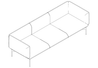 Set of Sofa, couch icons in line styles. Furniture symbols illustration. Pixel perfect vectors for website designs and mobile apps.