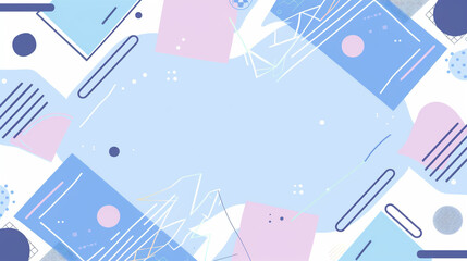 夏や海を思わせる、爽やかな青い色合いのアイキャッチ・タイトル用グラフィック