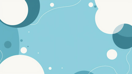 夏や海を思わせる、爽やかな青い色合いのアイキャッチ・タイトル用グラフィック