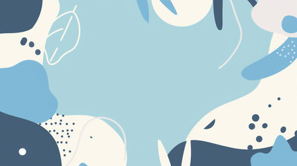 夏や海を思わせる、爽やかな青い色合いのアイキャッチ・タイトル用グラフィック