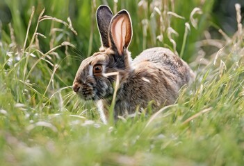 A Rabbit in the grass