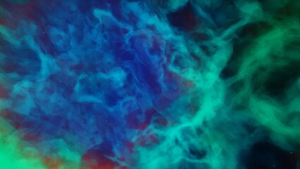 Illustration of a space cosmic background of supernova nebula and stars, glowing mysterious universe
