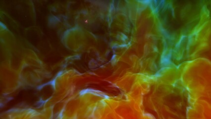 nebula gas cloud in deep outer space
