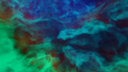 Illustration of a space cosmic background of supernova nebula and stars, glowing mysterious universe
