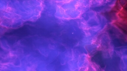 Illustration of a space cosmic background of supernova nebula and stars, glowing mysterious universe
