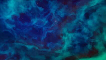Illustration of a space cosmic background of supernova nebula and stars, glowing mysterious universe
