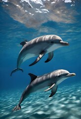 Obraz premium dolphin in the water