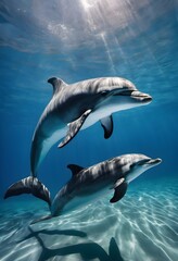 Naklejka premium dolphin in the water