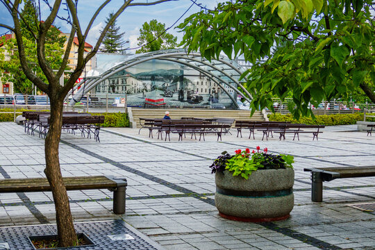 2023-09-03; The center of the town and resort of Ustron.