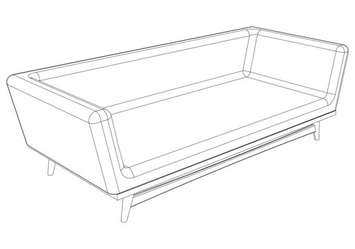 recommend clip art: Sofa or couch line icon. Outline furniture for living room. Vector illustration.