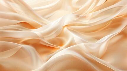 Fototapeta premium A serene abstract wallpaper featuring delicate, curving lines that resemble the patterns of sand dunes, in soft, sandy hues.