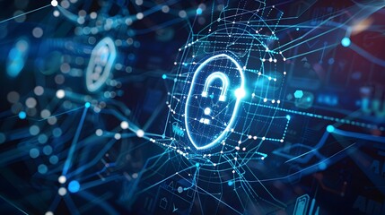 Fototapeta premium Secure Digital Communications Ensured by Blockchain Based Certification