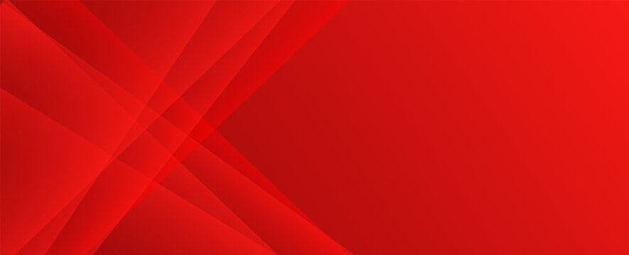 Red banner background abstract, colorful, red gradations, slash abstract, memphis, vector
