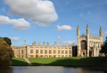 Obraz premium A view of Cambridge University