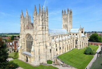 Fototapeta premium A view of Canterbury Cathedral