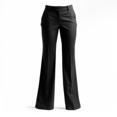black women's trousers on a white background tight