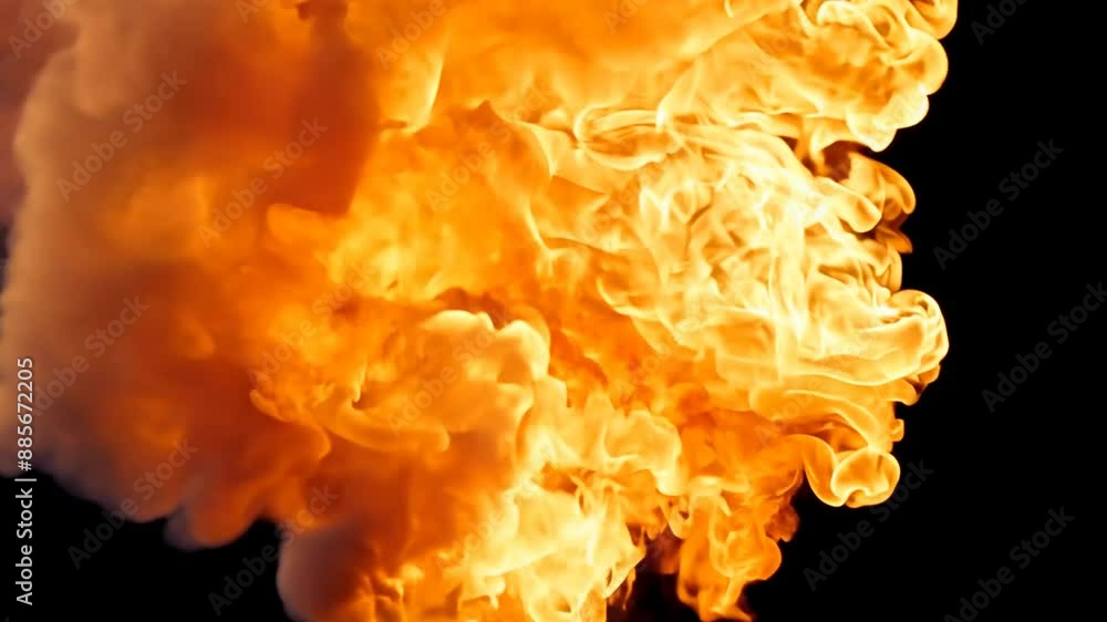 Poster high speed fireball explosion in slow motion generative ai
